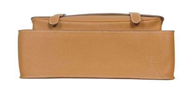 Hermes Steve Togo Leather Messenger Bag Earth Yellow 92111 On Sale